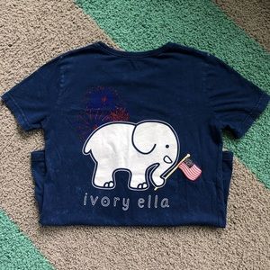 Ivory Ella T shirt - 4th of july